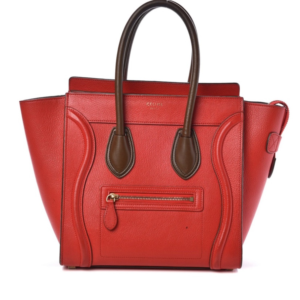 Celine micro red bag